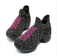 새로운 여성 스포츠 신발 패션 캔버스 신발 피트니스 어퍼 현대 재즈 힙합 운동화 댄스 캔버스 신발 2045040