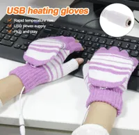 Ruimteverwarming 7 kleuren USB Verwarming Golves Elektrische verwarmde handschoenen Winter Thermische hand warm met 5V Warmte Kussen Binnen kantoor Werkfietsen