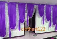 wedding decoration swags for backdrop designs wedding stylist Party Curtain drapes Stage backdrop 3M high by 6M wide9251137