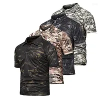 Men's T Shirts Quick Drying Tactical Shirt Men Summer Military Camouflage T-shirt Male Breathable Short Sleeve TShirts Plus Size S-5XL