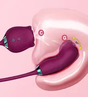 의상 액세서리 강력한 로즈 진동기 장난감 딜도 여성 젖꼭지 음핵 어리석