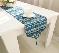 الأزياء الجدول S Runner Linen Cotton Printed Table Covers Dustproof Wedding Party Home Table Decoration عالية الجودة