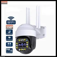 Surveillance Cameras Wifi Ip 3MP PTZ Security Camera System Auto Tracking Two Way Audio CCTV Cam Action