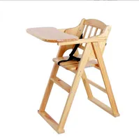 식당 의자 단단한 나무 휴대용 접이식 접이식 다기능 베이비 의자 어린이