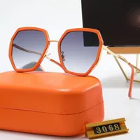 Yeni kanturo gözlük altıgen güneş gözlüğü kadınlar turuncu phnom penh çift renkli kakma her türlü trend için uygun narin moda bayan gözlük