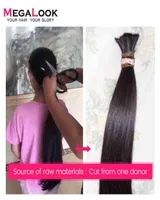 Hårförlängningar bitar mechones de pelo liso hueso con cierre cabello humano virgen doble estiramiento tejido brasileo förlängningar
