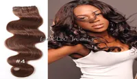 8A 3pcslot Peruvian hair colored human hair weft weave Body wave hair extensions by DHL1508627