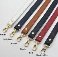 DIY Adjustable Genuine Leather Women Long Bag Strap 2120CM Replacement Bag Accessories Gold Silver Buckle Available Bag Belt1419601