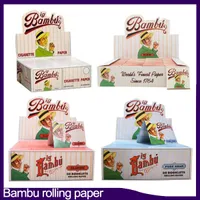Bambu Paper Regular Classic E-Cig Accessories Small Pure Hemp Size Big Bambu Cigarette vs Raw Rolling Papers