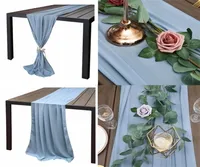 Table Runner 70x300cm Luxury Soft Chiffon Fabric Wedding cloth Party Banquet Home Decor Sash Decoration 2211037201197