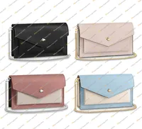 Ladies Moda Design Casual Luxury Mylockme Chain Bag Bag Bolsa Crossbody Bolsa de alta qualidade Couro genu￭no Top 5A M616661987