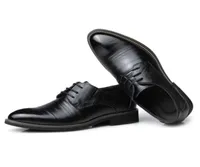 Homens Oxfords Sapatos Britânicos Britis Black Blue Shoes Handmade Dress Formal Men Men Flats Laceup Bullock Business Shoes5569343