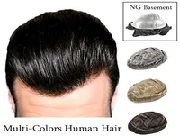 Película de piel ultra delgada múltiples colores de la próxima generación para hombre del cabello humano piezas del cabello del cabello del topee del sistema de reemplazo de la base del polietileno NG5525044