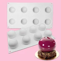 Baking Moulds 3D Ball Round Half Sphere Silicone Molds For DIY Pudding Mousse Chocolate Cake Mold Kitchen Accessories Tools