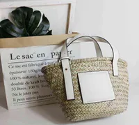 Ins Straw Woven Handbag High quality Beach Holiday Vegetable Basket Women039s Bag Summer travel Luxury Brand Handbags AA22030264337558