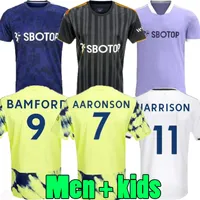 S-4XL 21 22 23 Bamford Soccer Jerseys 2022 2023 Adams Aaronson Harrison Llorente Leeds Unites Sinisterra James Kids Kit Utd Football Shirt