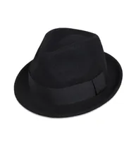 Contemporary Praim Brim Fedora Classic Black Wool Casual Fedora Hat Wool Felt British Girl Top Chap Hat Trendy Man Boater Hat 26385471