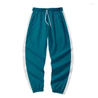 Men's Pants Men's Spring Autumn Casual Solid Elastic Waist Sweatpants Drawstring Midwaist Men Tracksuit Streetwear Trousers