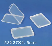 45mm PP H￼lle CF Kartenhalter Kunststoff f￼r Plastikpraxispaellierer transparenter Speicherkartenhalter MS Slim Storage Box f￼r TF SD Card Case5199605