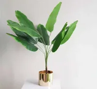 82cm 9 Leaves Tropical Artificial Banana Tree Large Palm Plants Branch Fake Green Leafs Monstera Foliage for Home Wedding Decor 216683440