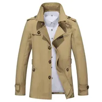 Заборная мужская траншевая пальто модель дизайнеры мужчин осень осенний бренд -бренд зимний мужская куртка хлопковая ветрозащитника Men Trench 4xl260V