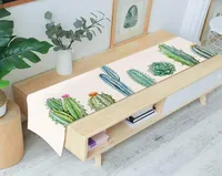 Modern Simple Stile Style Table Runner Animal e Green Plants Stamping Table Runner per feste di nozze Home Bandiera El Bandiera asciugamano Y20
