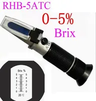 Hand held 05 Low Brix Cutting Liquid Refractometer RHB5ATC Metal Working Liquid Tester Saccharometer Sugar Concentration Measur5178918