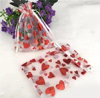 Red Heart Urganza Carpsring Facs Whole Candy Organizer Jewelry Pack 100PCSLOT 8x10 9x12 10x15 13x18cm bag bagaging pout pou3228330