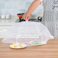 Jewelry Pouches Home Supplies Gauze Umbrella Food Lid Picnic Kitchen Anti Mosquito Net Table Tent Mesh Cove