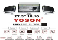 275quot Privacy Filter Screen Protector Anti Peep Films for Widescreen Desktop Monitors 1610 Ratio