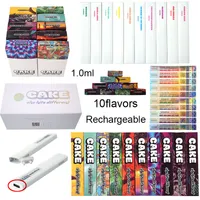 Cake Gen Pen Penchargeble Disposables Nyaste vapes pennor e Cigarett tom 1 ml PODS Vaporizer Pod Starter Kits 280mAh