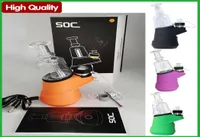 SOC Electric Dab Rig Starter Kit Builtin 2600mah Battery Concentrate Wax Vaporizer Gift Box Packaging 4 Temperature Settings Port4292915