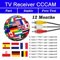 Acess￳rios de receptor de sat￩lite CCCAM DVB S2 Europa CLINES 8 LINHA PARA POLANA PORTUGAL Alemanha 2022