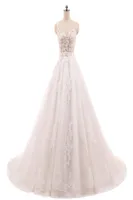 Vestido de no Noiva Abito da ballo Vintage Champagne Wedding Dresses Appliques in pizzo APPLICE Crystal Sheshes Robe de Mariage China Bridal Gowns7888045