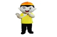 Cute Yellow Clothes Boy Mascot Costume Halloween Christmas Fancy Party Cartoon Character Outfit Suit Adult Women Men Dress Carniva6053047