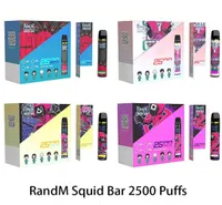 Authentic RandM Squid Bar 2500Puffs Disposable E cigarettes vape pen Pod Device Kit 1100mAh 8ml Prefilled Pods Available Fumot VS 4787602