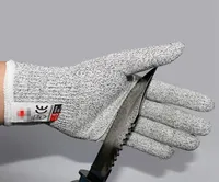 Stufe 5 Anticut -Handschuhe Sicherheitssend stab -resistent Edelstahldraht Metall Metzger Cutressistant Safety Wanderhandschuhe1864282