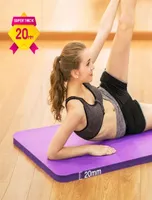 Mat de yoga de fitness super épais 20 mm 18360cm premium nbr Pilates Exercice Tapte Gymnastics Dance Mats Yoga Gym Supply Diy Imprimé 2013110465