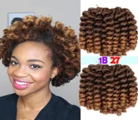 Jumpy Wand Curl Hair Extensions Jamaican Bounce African Collection Crochet Braiding Hair Wand Curly Braids Synthetic Hair3p3069089