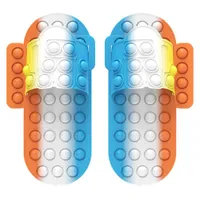 2021 Gag Fidget Slippers Push Bubble Shoe Toys New Silicone Decompression Toy Loafer7155776