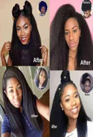 Hair Extensions Extenes de Cabello Peruano Remy Para Mujeres Negras Mechones Recos Y Rizados Cabello Humano 100 Brasi