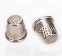 Factory Craft Tools Fabric Sewing Thimble Finger Metal Sewing Protector for Crafts Silver Quilting Thimbles Shield Hand Sew Embroidery Needlework
