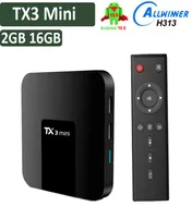 TX3 MINI Android 10 TV Box Allwinner H313 2GB 16GB Set TopBox 4K 1G 8G Smart Media Player6151555
