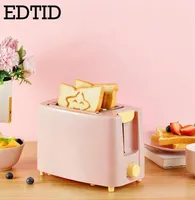 Brödtillverkare edtid Stainles Steel Electric Toaster Hushållen Automatisk bakningstillverkare Frukostmaskin Toast Sandwich Grill Oven 2
