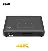 Projetores dlp p10 ii 4k mini projetor portátil amlogic t972 android 9 0 2 4g 5g wifi bluetooth 4 2 vídeo de home theater proyector