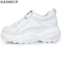 Rasmeup Women High Platform Sneakers White Women039s Chunky Trainer Brand Fashi