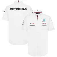 T Shirt Summer for Mercedes Benz Petronas F1 Racing Team Auto Polo Shirt Lapel Motorsport Men's Quick Dry Breathable Casual T-shirt