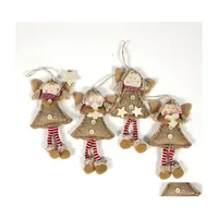 Christmas Decorations Christmas Pendant Drop Ornaments Angel Doll With Long Legs Xmas Tree Holiday Decorations For Home Navidad 1049 Dhigj