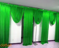6m wide swags of backdrop wedding stylist designs Party Curtain drapes Celebration Stage Performance Background Satin Drape wall d5443449