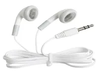 White Cheapest Disposable EarphoneHeadsetEarbuds for Stall Party Museum Bus or Train Plane school as gift8311757